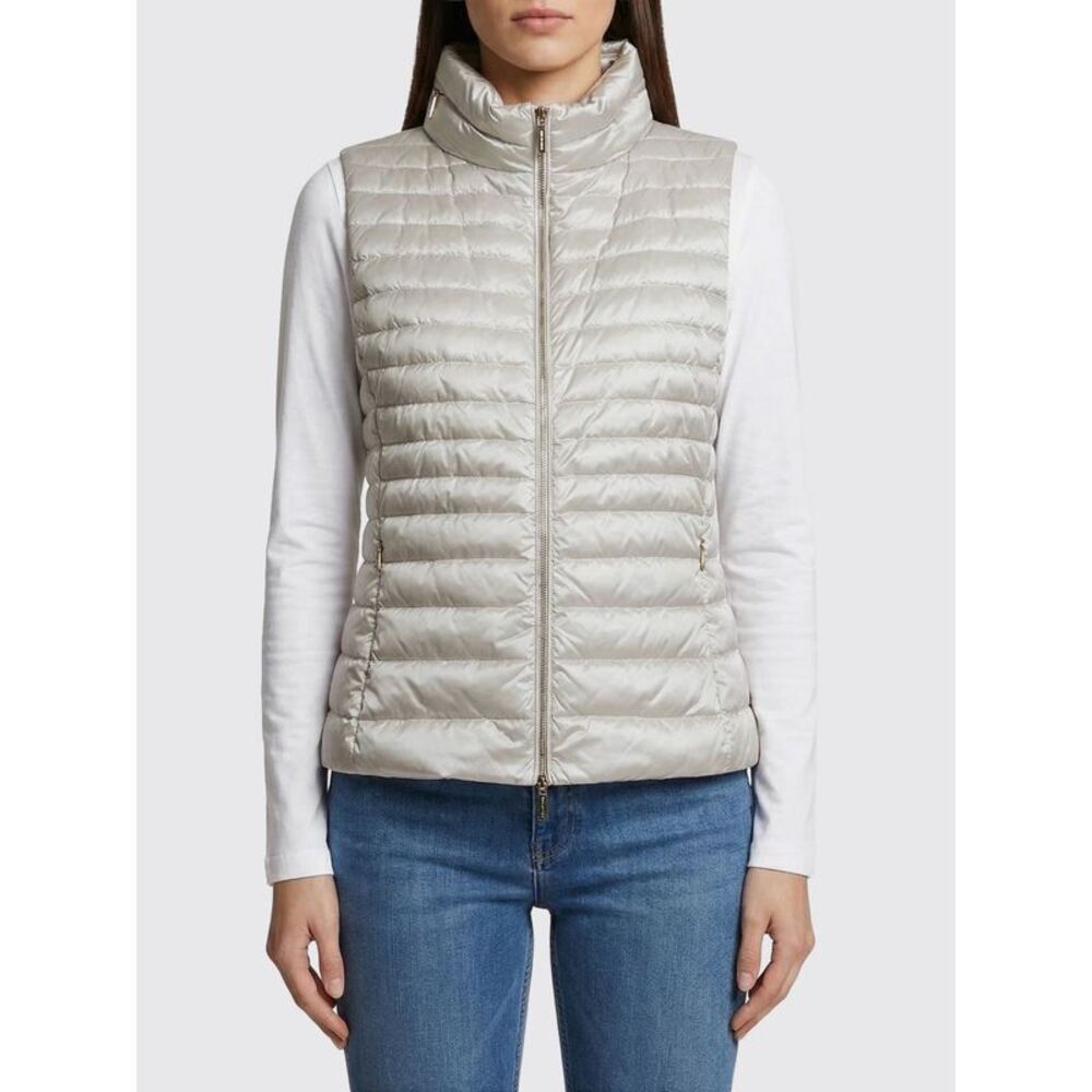 Moorer Women Padded And Quilted Zip Vest Moorer